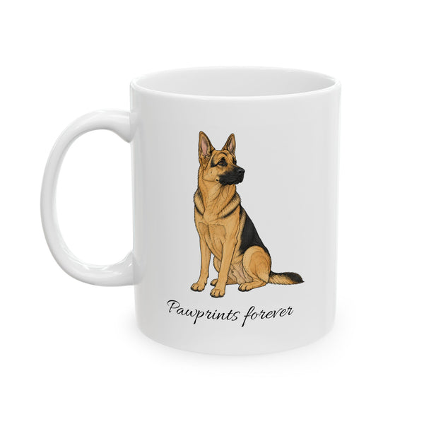 German Shepherd Mug – Pawprints Forever Collection